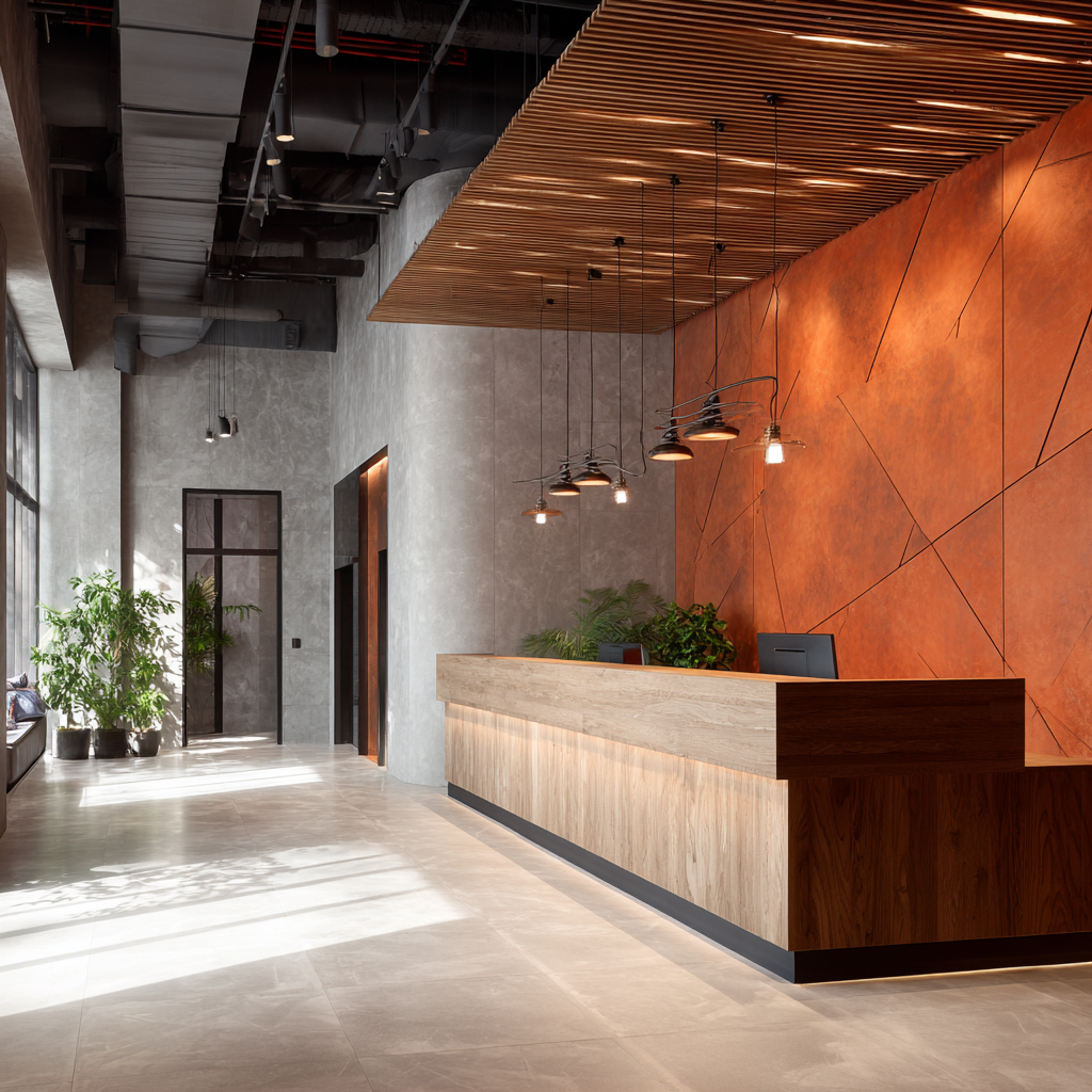 Calm yoga studio space with natural light